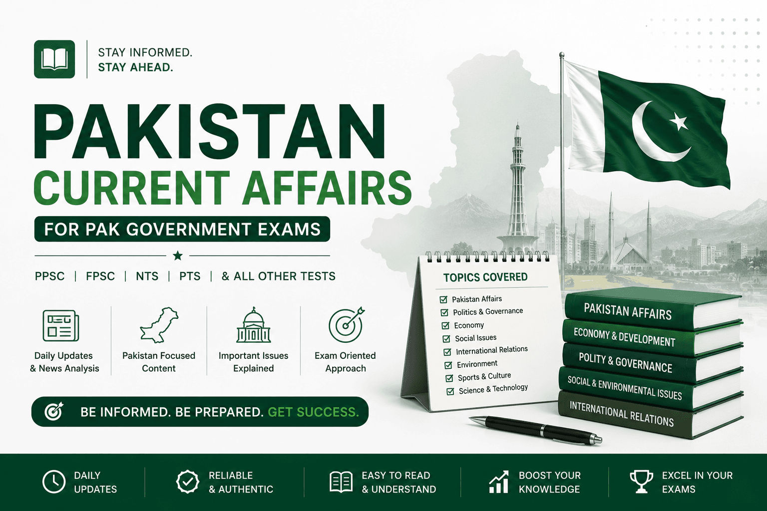 Pakistan Current Affairs MCQs banner
